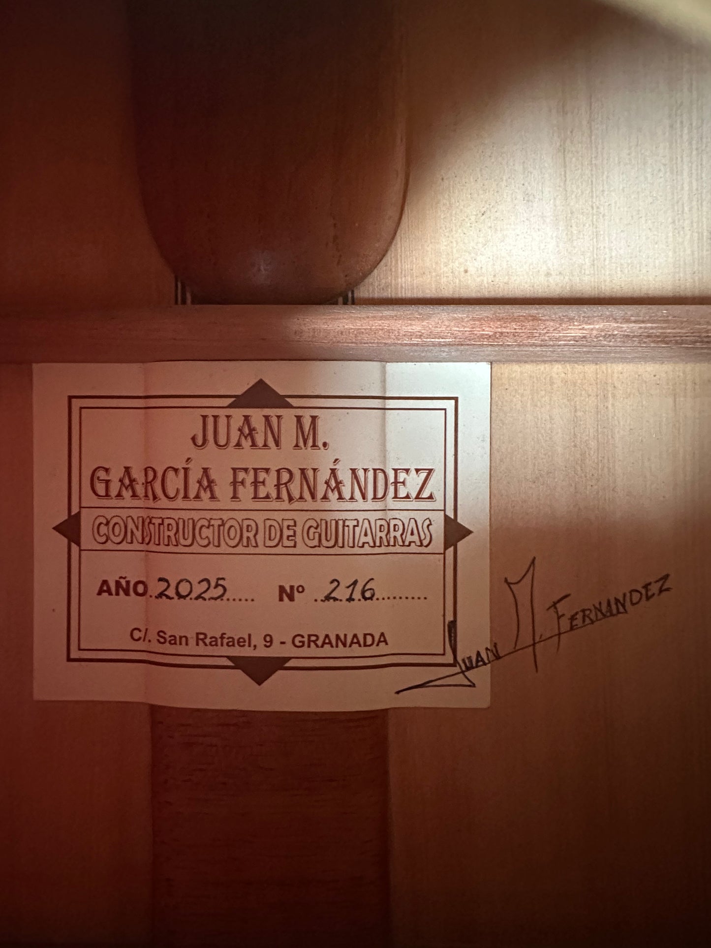 Juan García Fernández Flamenco Blanca